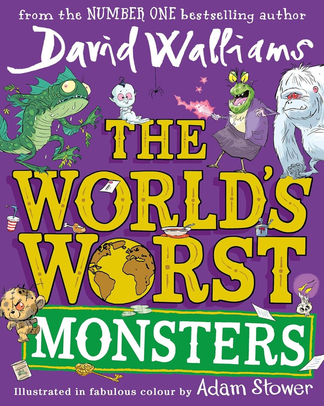 The World’S Worst Monsters by David Walliams, Illustrated by Adam Stower [Paperback] - versoz.com