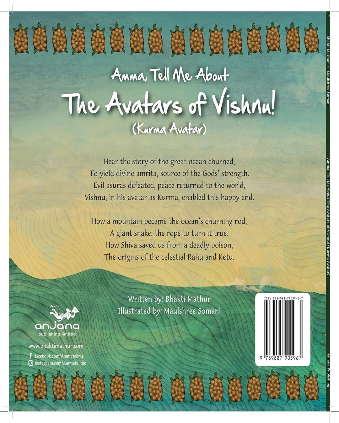 Amma Tell Me About the Avatars of Vishnu (Kurma) by Bhakti Mathur [Paperback] - versoz.com
