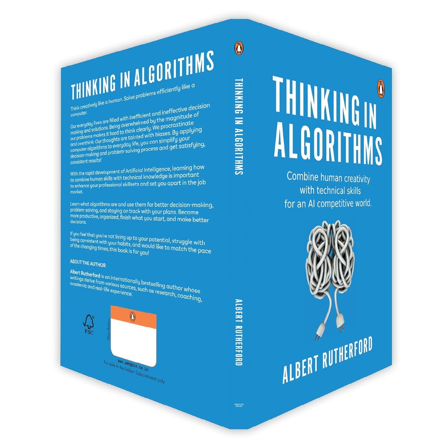 Thinking In Algorithms: Combine Human Creativity With Technical Skills For An AI Competitive World by Albert Rutherford [Paperback] - versoz.com