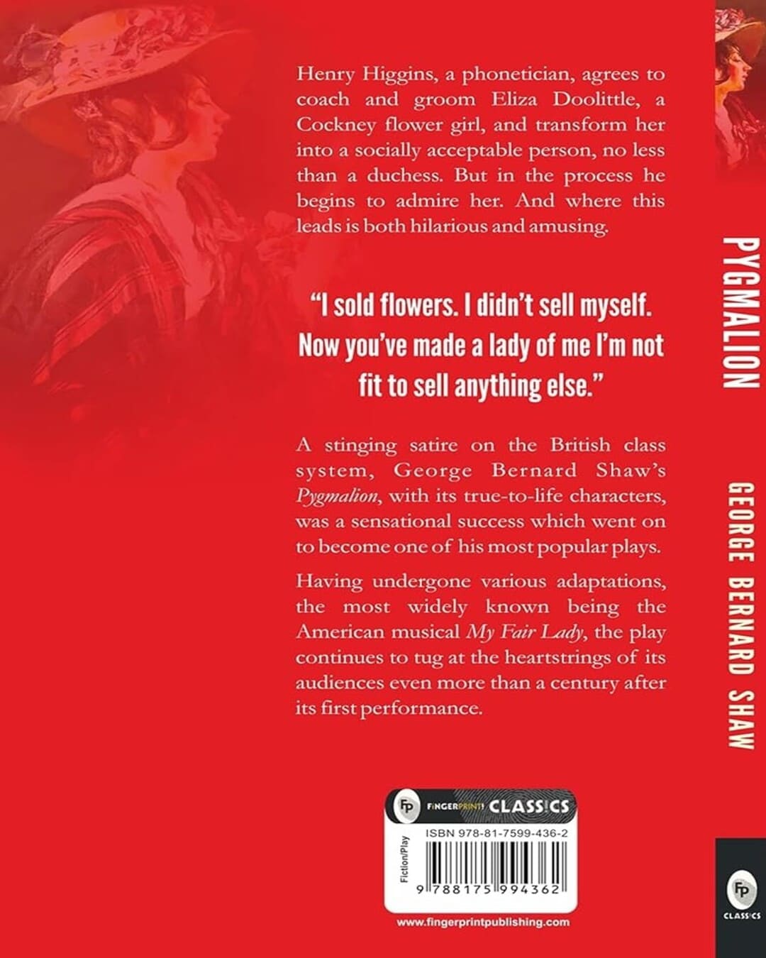 Pygmalion by George Bernard Shaw [Paperback] - versoz.com