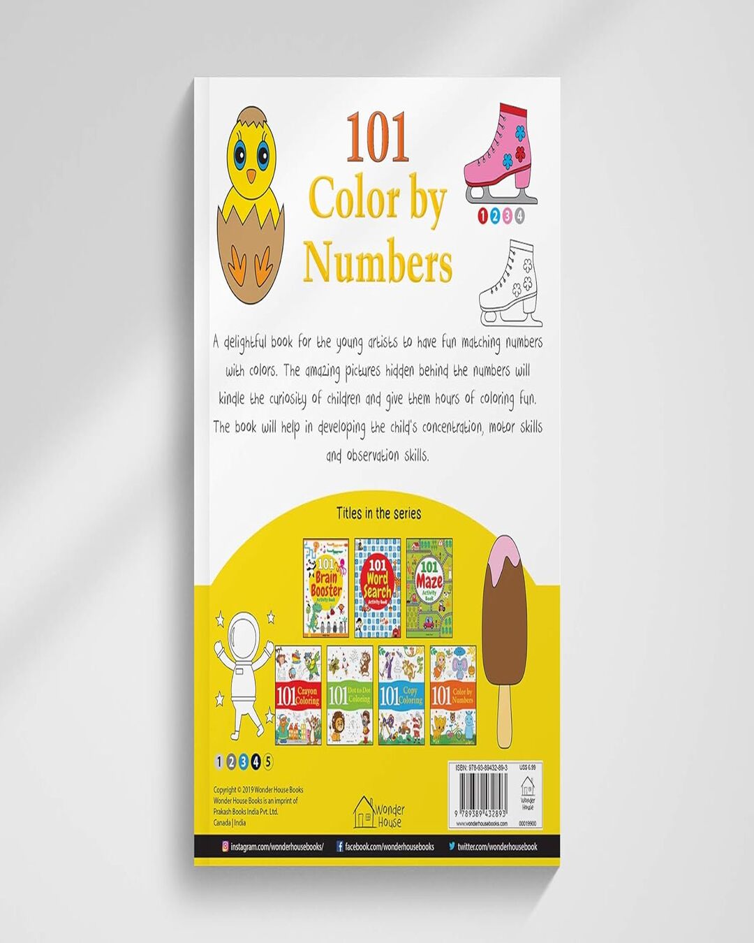 101 Color By Numbers: Fun Activity Book For Children [Paperback]
