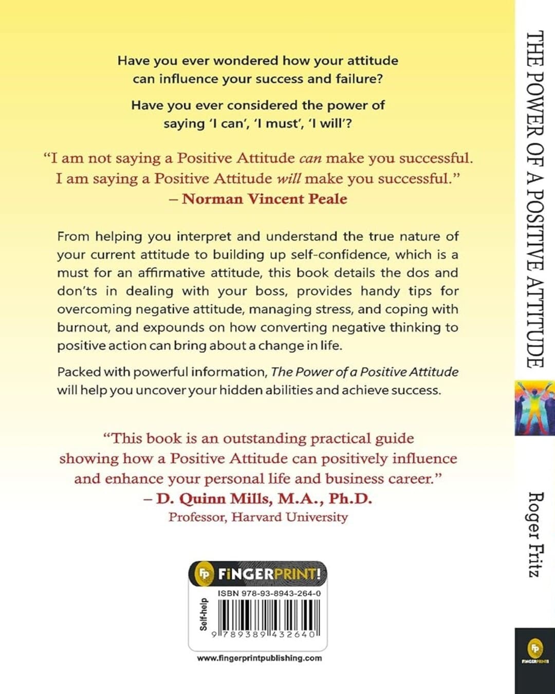 The Power of a Positive Attitude : Your Road to Success by Roger Fritz [Paperback] - versoz.com