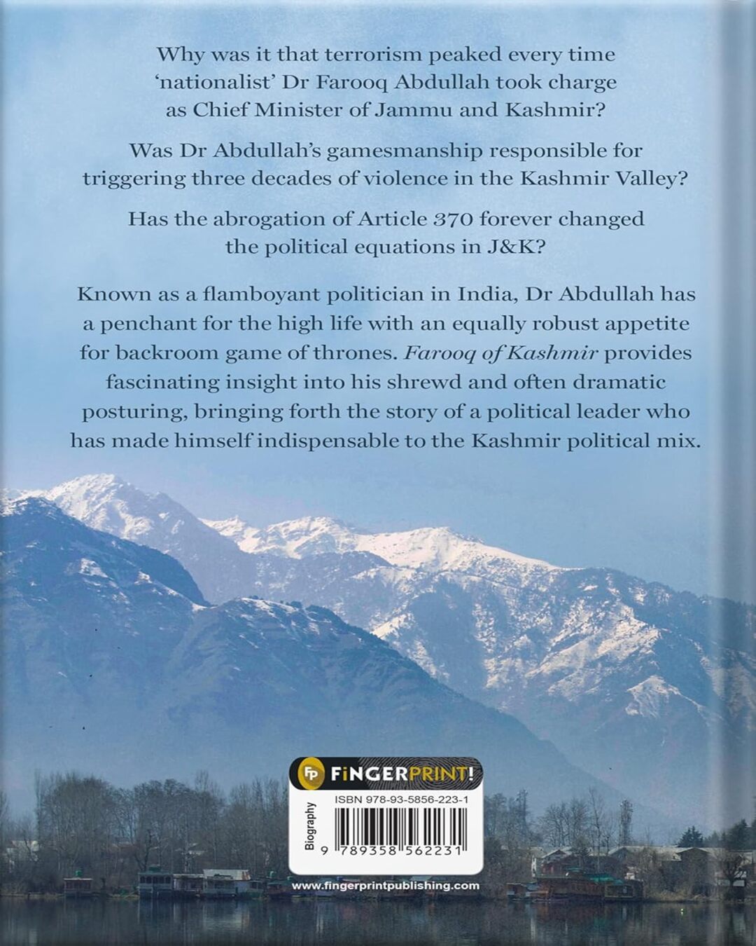 Farooq of Kashmir by Ashwini Bhatnagar and R. C. Ganjoo [Hardcover] - versoz.com