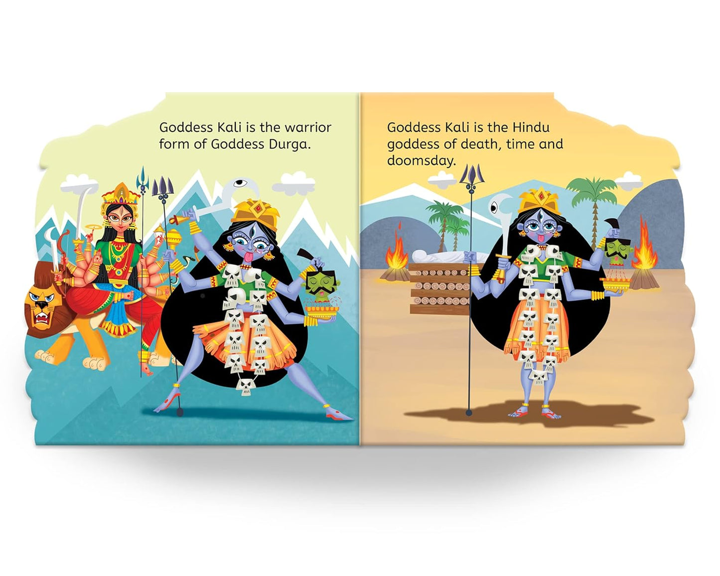 My First Shaped Board Book: Illustrated Kali Hindu Mythology Picture Book For Kids Age 2+ (Indian Gods and Goddesses) by Wonder House Books [Board Book]