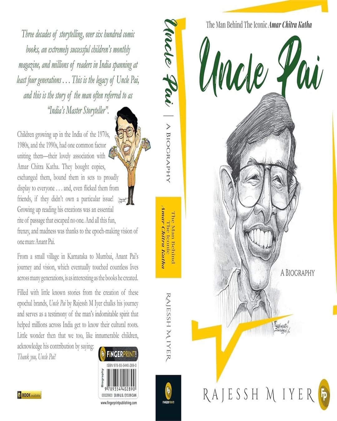 Uncle Pai, A Biography by Rajessh M Iyer [Paperback] - versoz.com