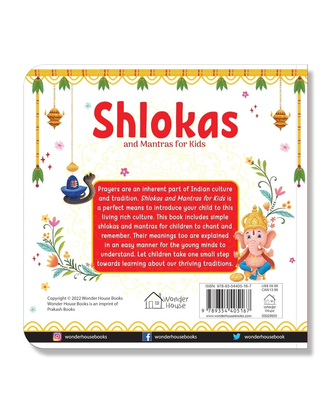 Shlokas and Mantras for Kids by Wonder House Books [Board Book]