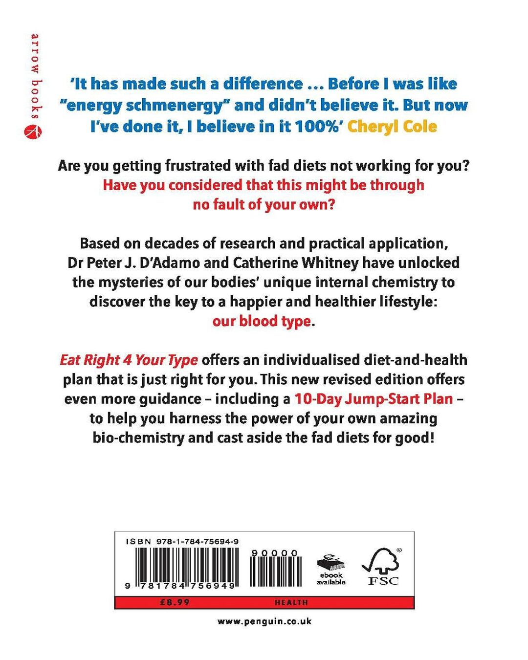 Eat Right 4 Your Type by Peter D'Adamo [Paperback] - versoz.com