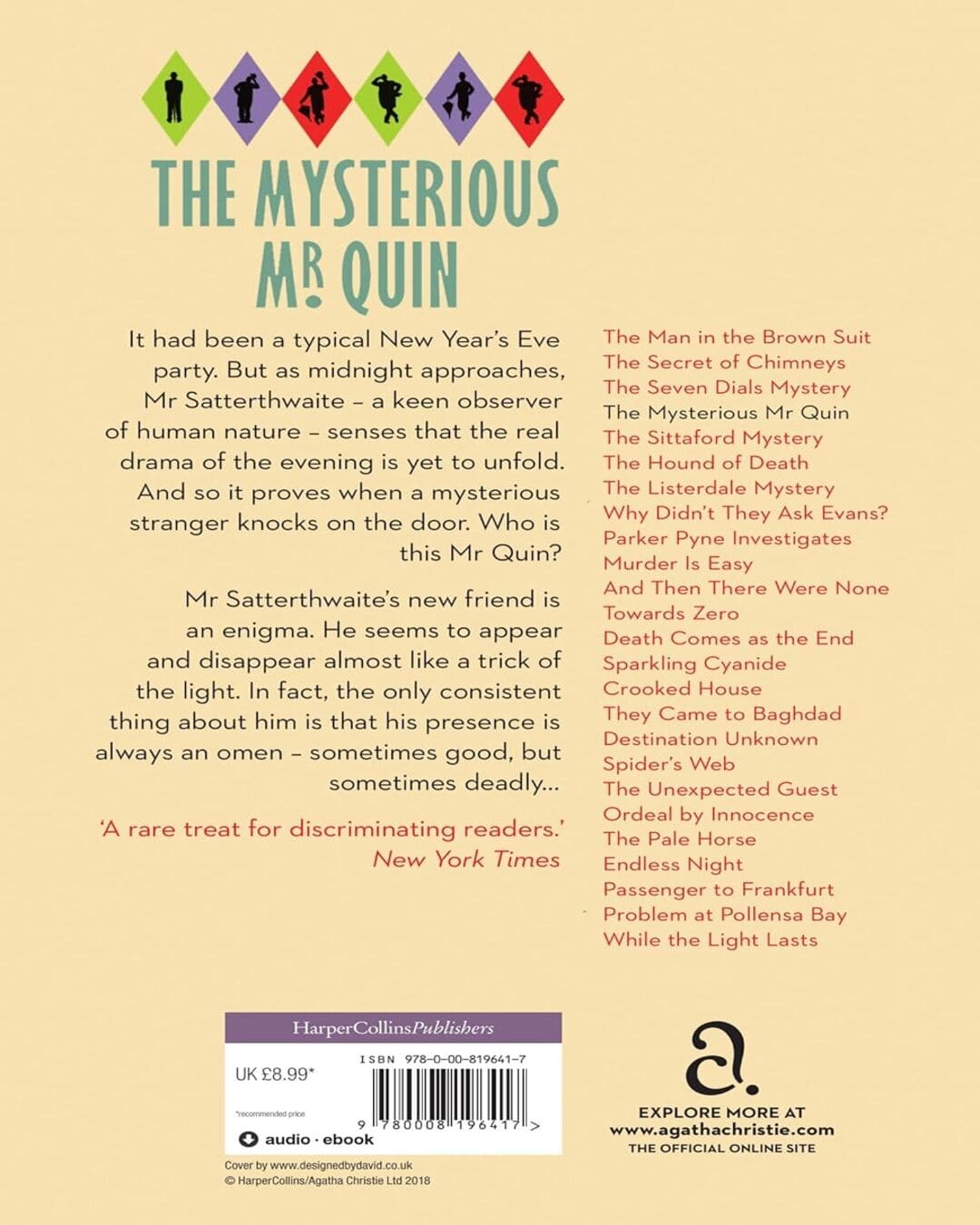 The Mysterious Mr. Quin by Agatha Christie [Paperback]