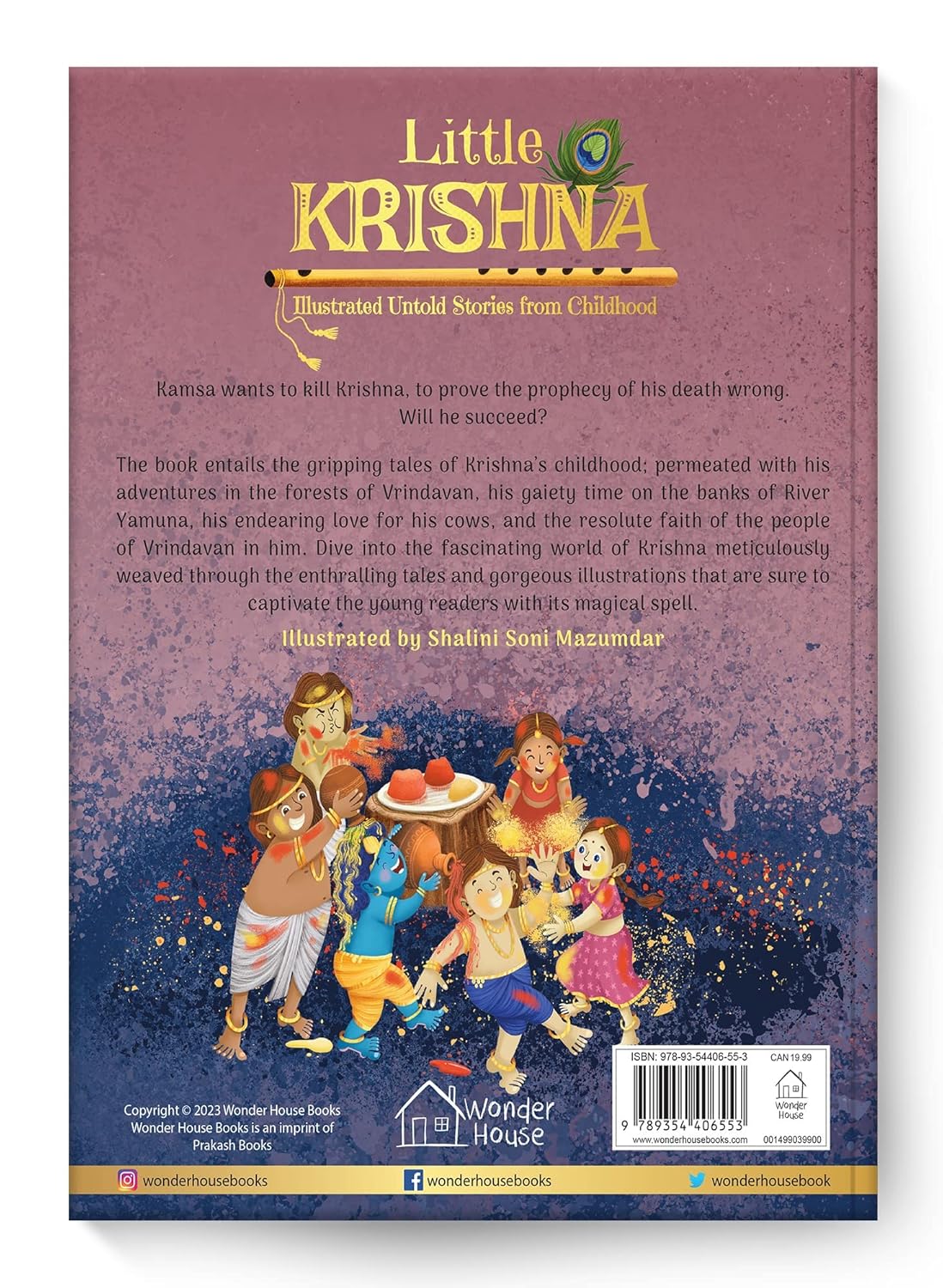 Little Krishna - Illustrated Untold Stories from Childhood by Shubha Vilas [Hardcover]