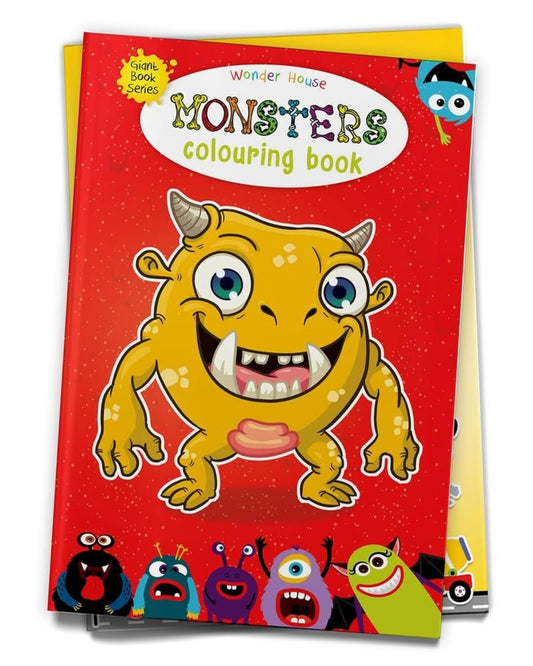 Monster Colouring Book (Giant Book Series) by Wonder House Books [Paperback]