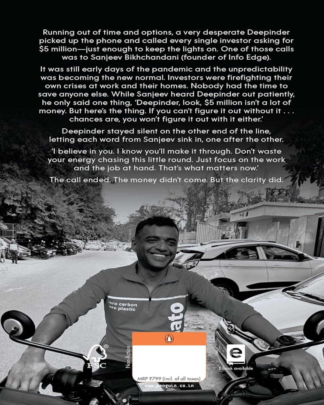 Unseen: The Untold Story Of Deepinder Goyal And The Making Of Zomato by Megha Vishwanath [Hardcover]