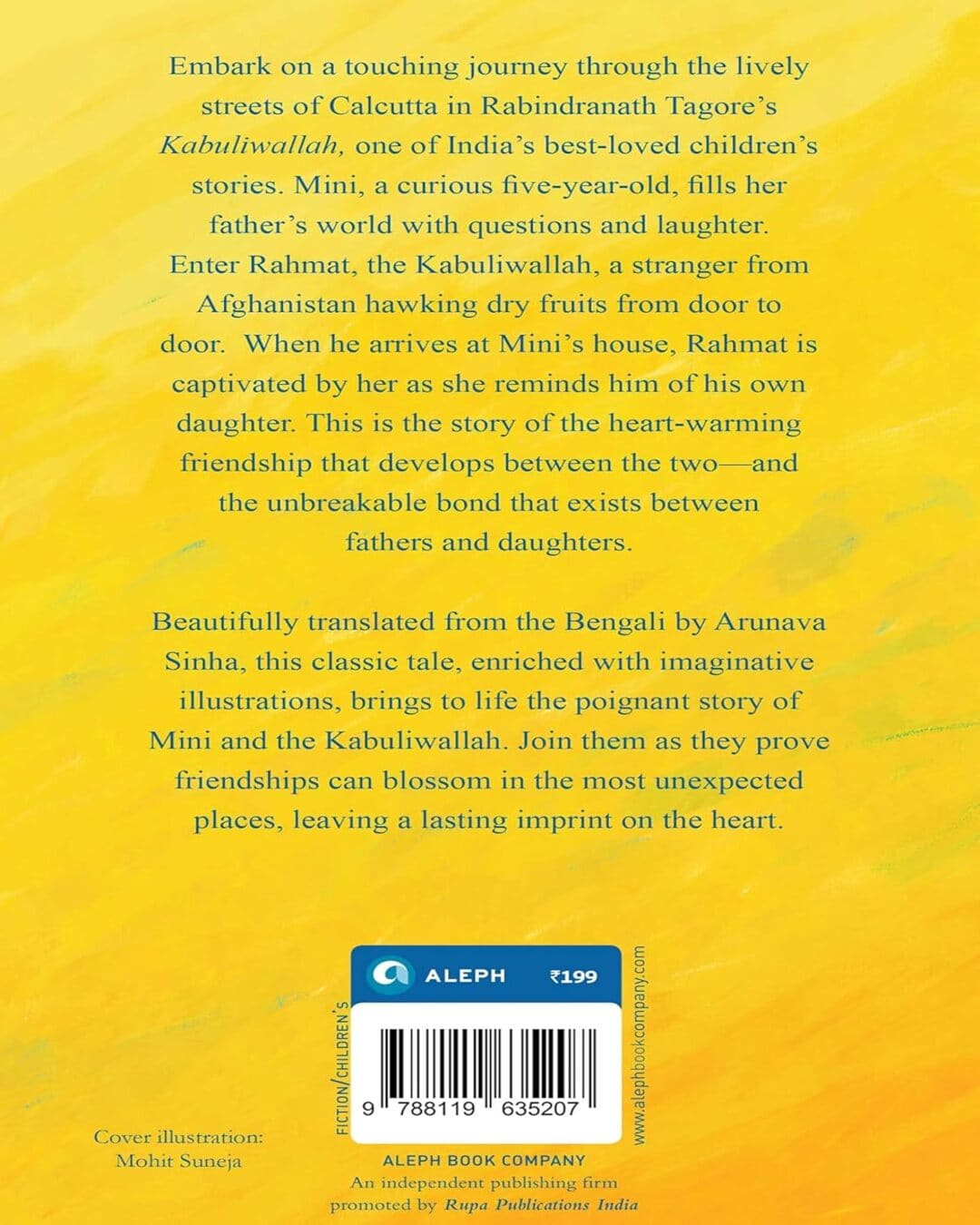 Kabuliwallah by Rabindranath Tagore ; Arunava Sinha (Translator) [Hardcover]