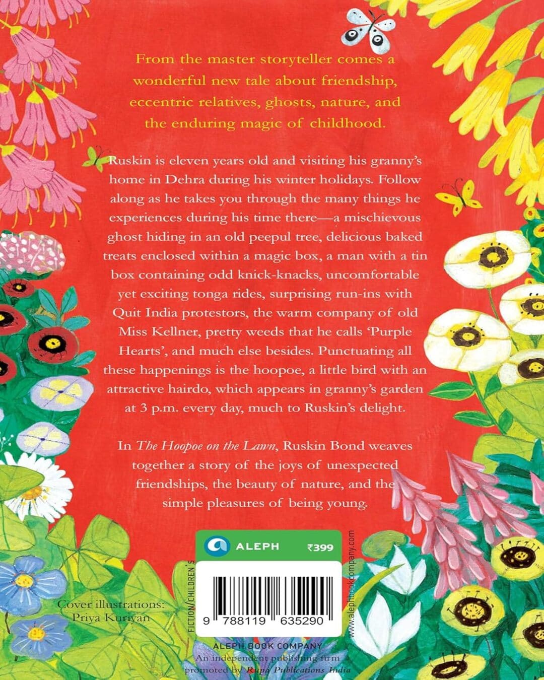 The Hoopoe On The Lawn A Novel by Ruskin Bond [Hardcover]