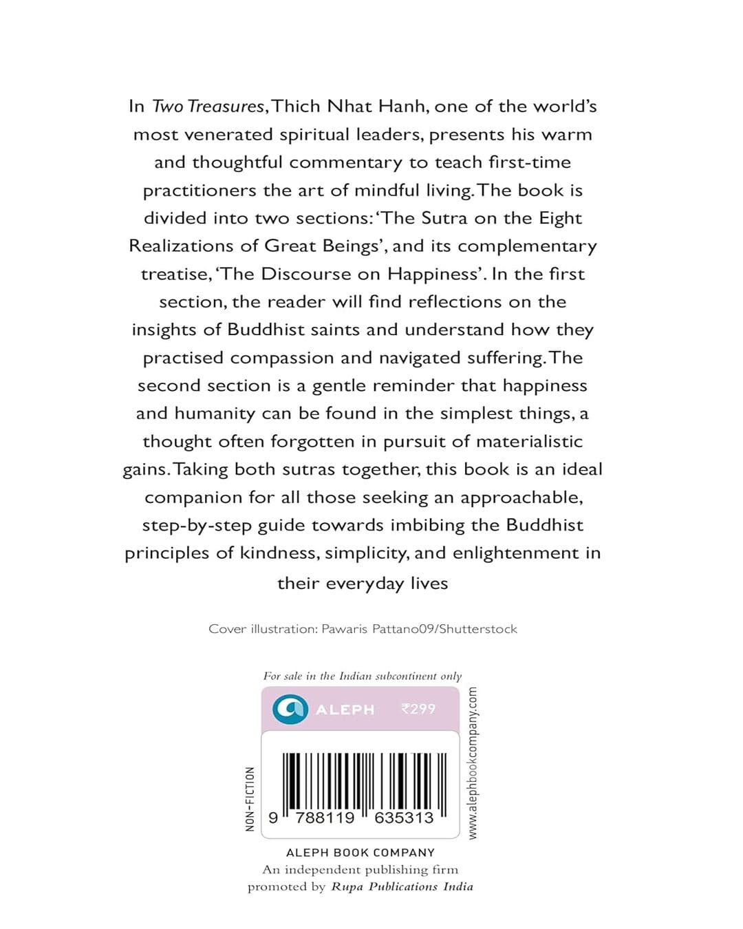Two Treasures: Buddhist Teachings on Awakening and True Happiness by Thich Nhat Hanh [Paperback]