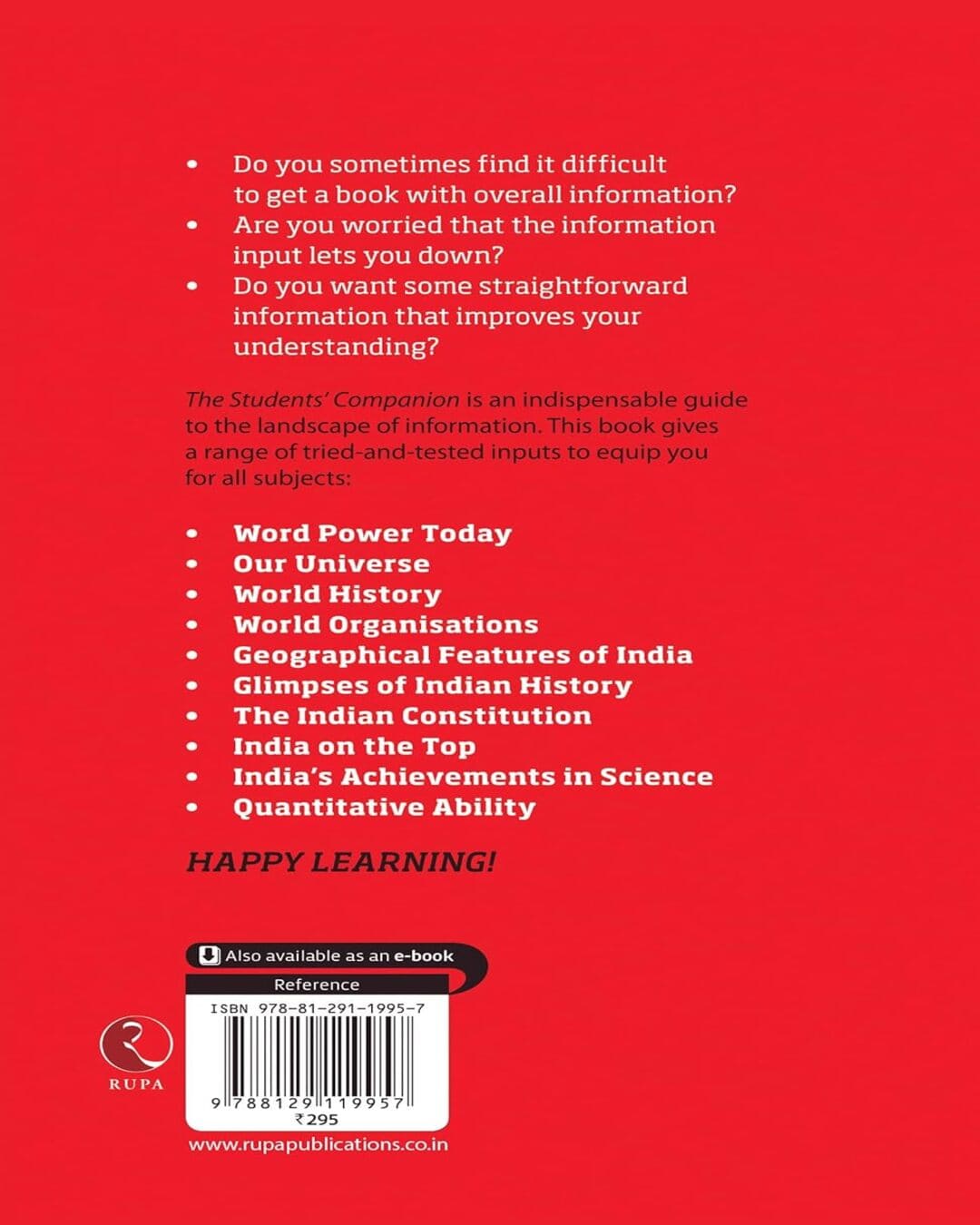 The Students’ Companion: A Must for Every Student by Terry O’Brien [Paperback]