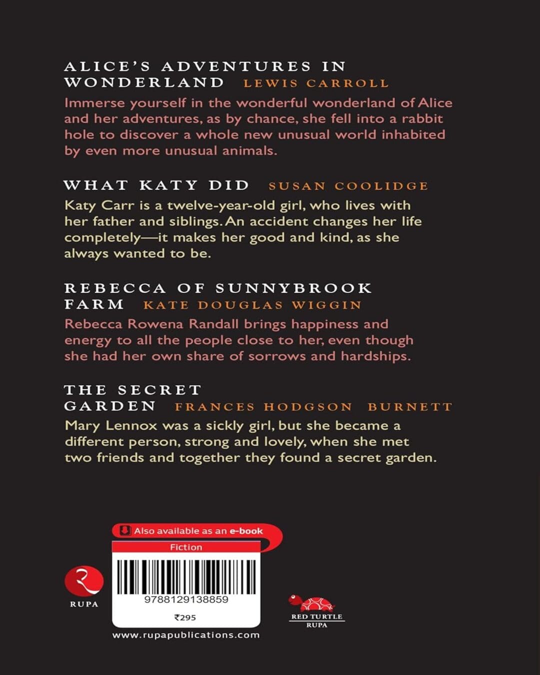 Junior Classics Book 1 by L. Carroll, S. Cool, Kate Douglas, Frances Hodgson [Paperback]