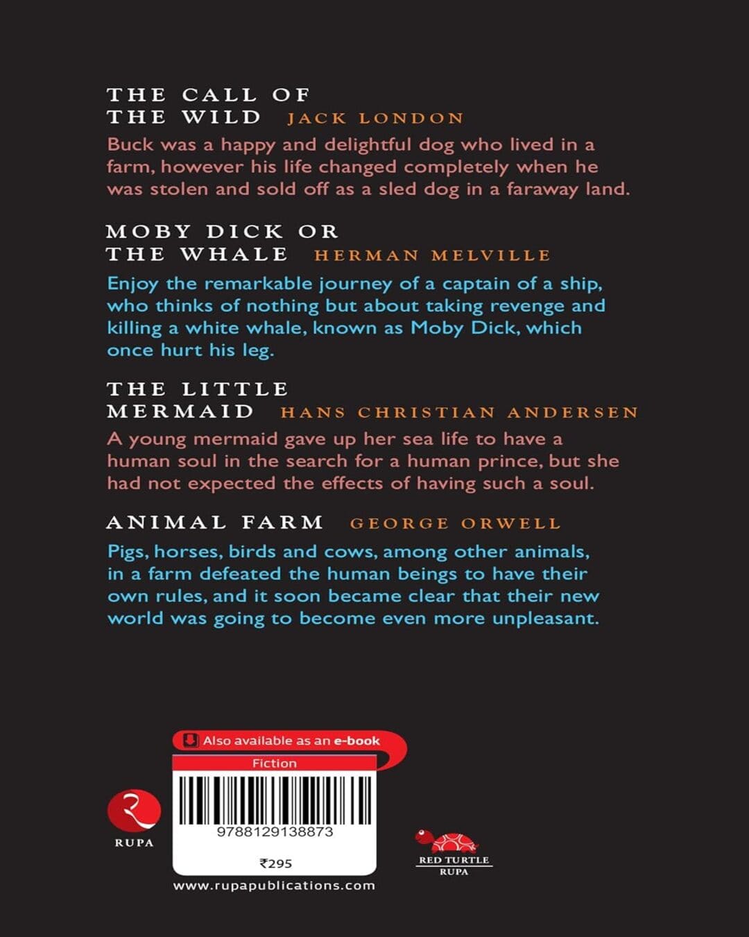 Junior Claasics Book 3 by Jack London, Herman Melville, Hans Christian Andersen, George Orwell  [Paperback]