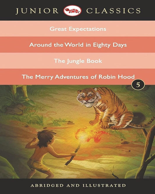 Junior Classics Book 5 by Charles Dickens, Jules Verne, R Kipling, H Pyle  [Paperback]