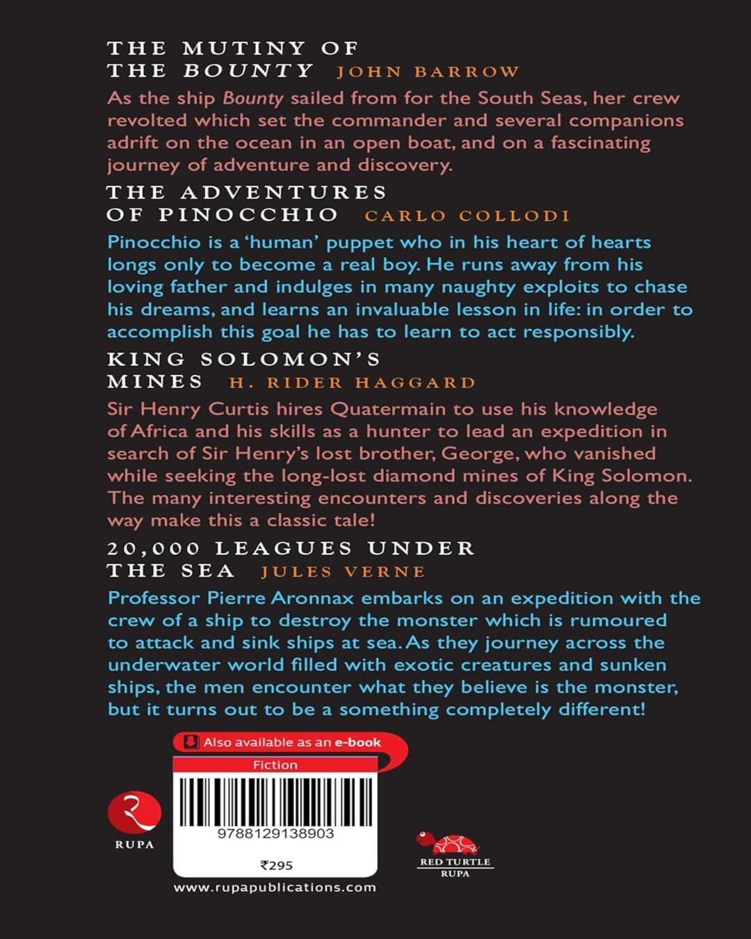 Junior Classics Book 6 by John Barrow, C Collodi, H. R. Haggard, Jules Verne [Paperback]