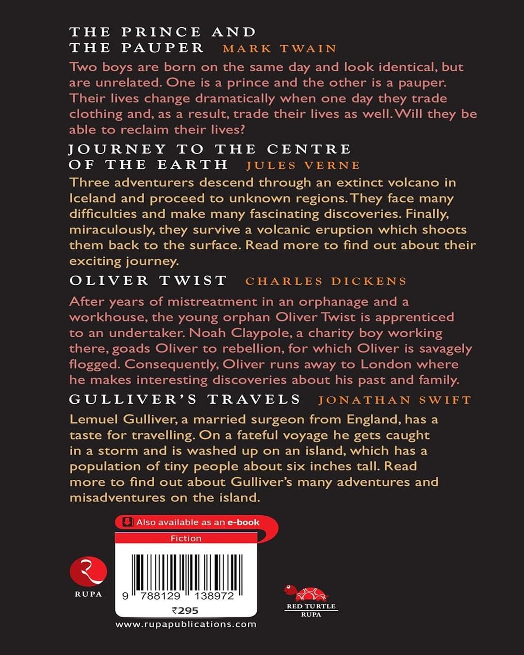 Junior Classics Book 13 by M Twain, J Verne, Charles Dickens, Jonathan Swift [Paperback]