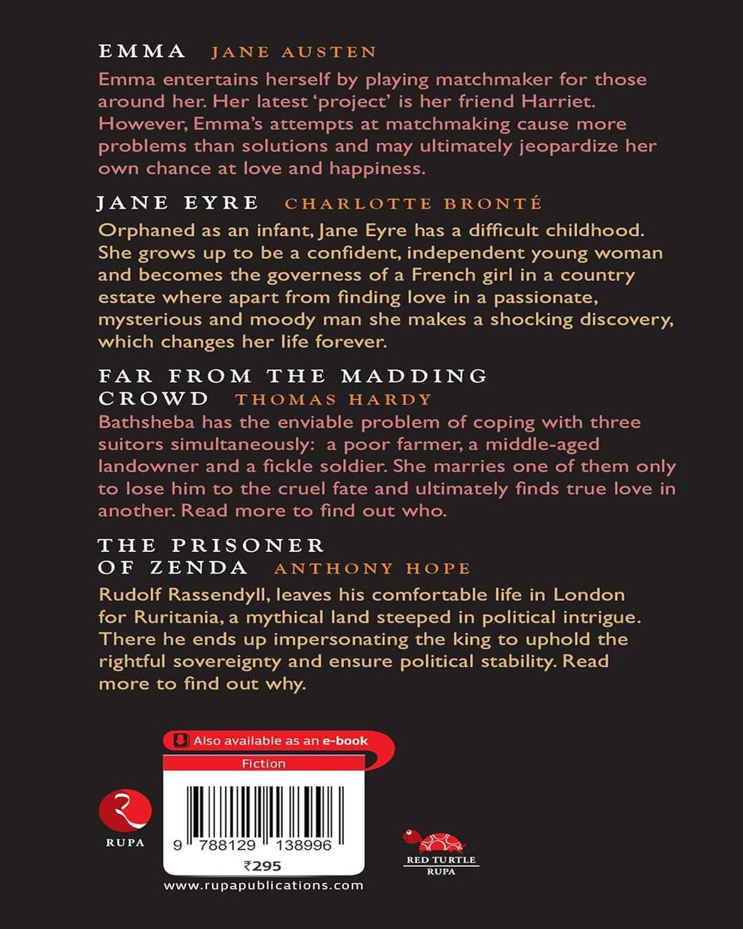 Junior Classics Book 15 by Jane Austen, C. Bronte, Thomas Hardy, Anthony Hope [Paperback]