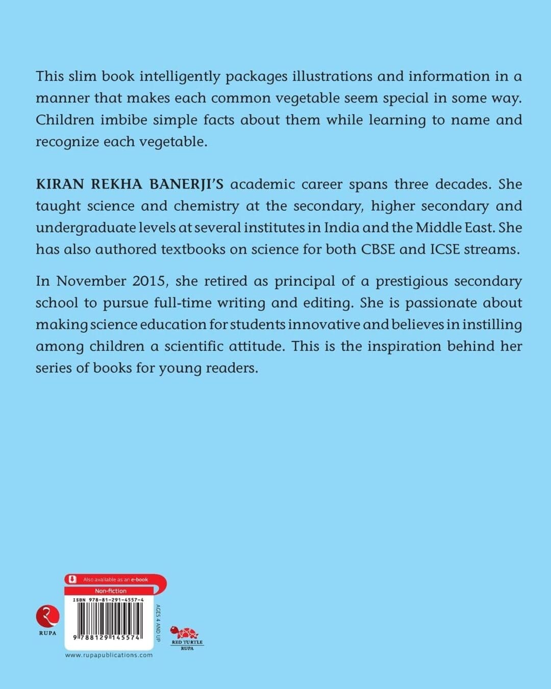 My First Book Of Vegetables by Kiran Rekha Banerji [Paperback]