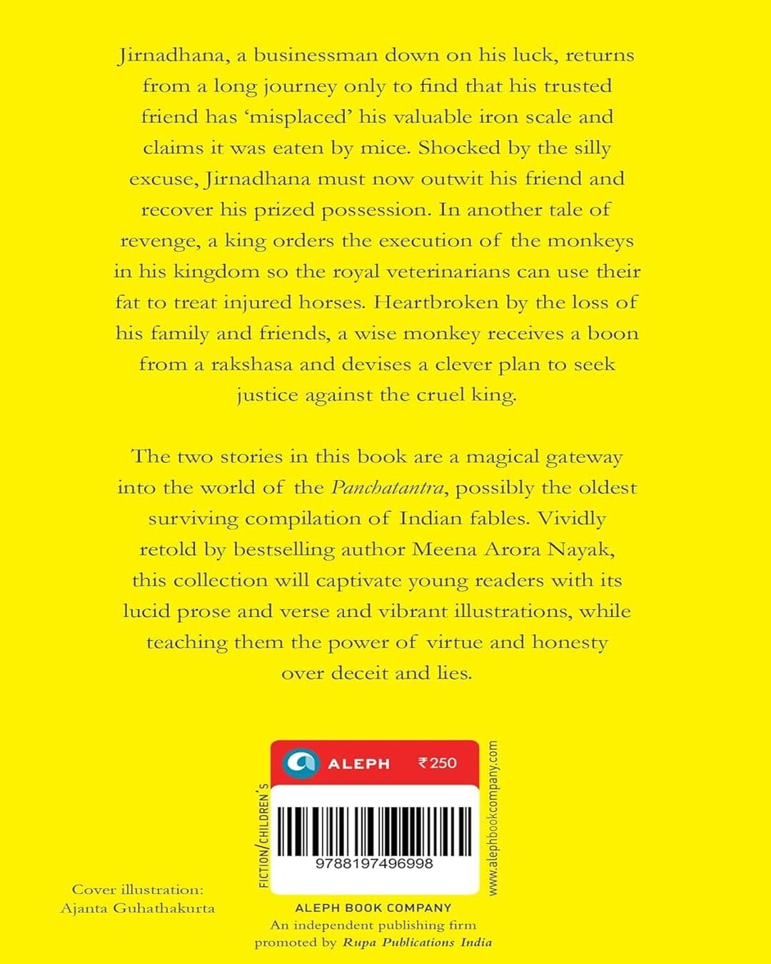 The Monkey’s Revenge: Two Stories from the Panchatantra by Meena Arora Nayak [Hardcover]