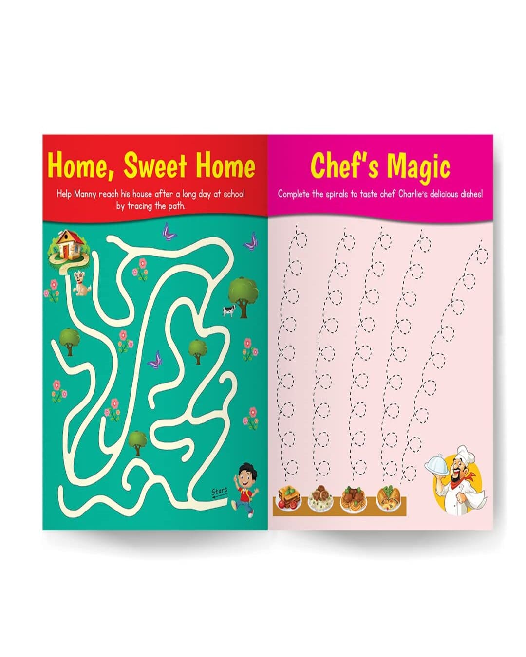 Pencil Control - Lines and Shapes Book for Kids [Paperback]