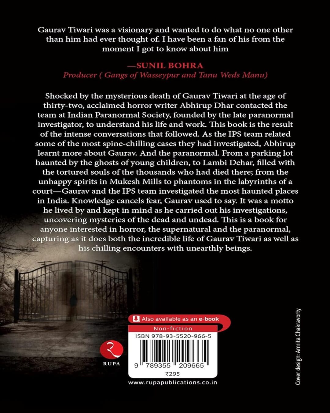 Ghost Hunter Gaurav Tiwari: The Life And Legacy Of India’s Foremost Paranormal Investigator by Abhirup Dhar and Indian Paranormal Society [Paperback]