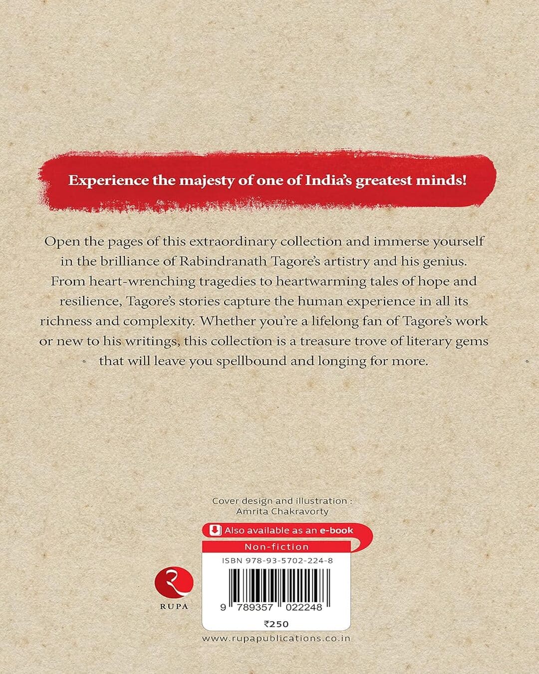 Selected Stories Of Rabindranath Tagore by Rabindranath Tagore [Paperback]