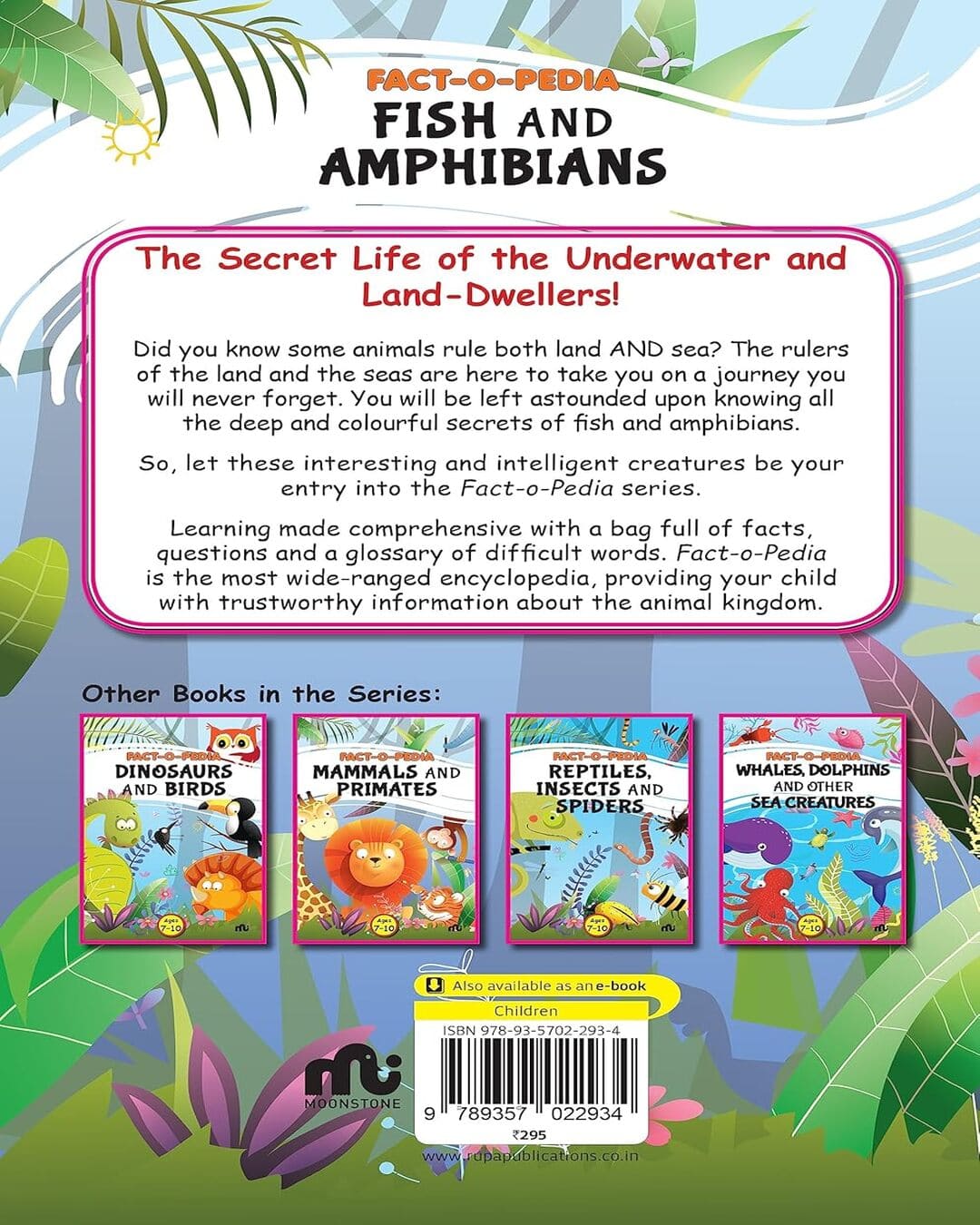 Fact-o-pedia: Fish And Amphibians by Moonstone [Paperback]
