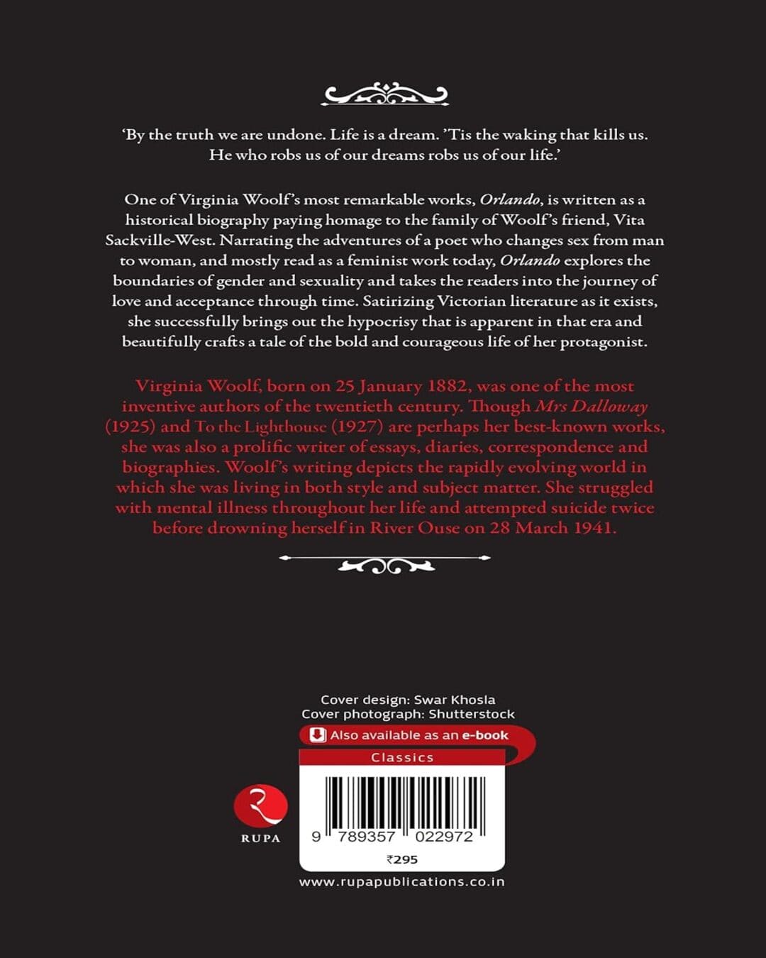 Orlando by Virginia Woolf [Paperback]