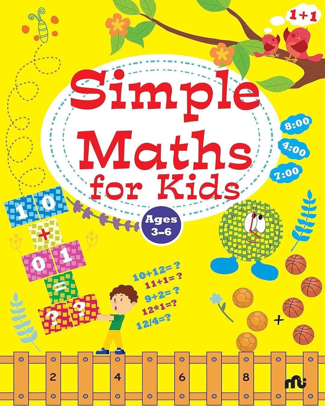 Simple Maths For Kids by Moonstone [Paperback]