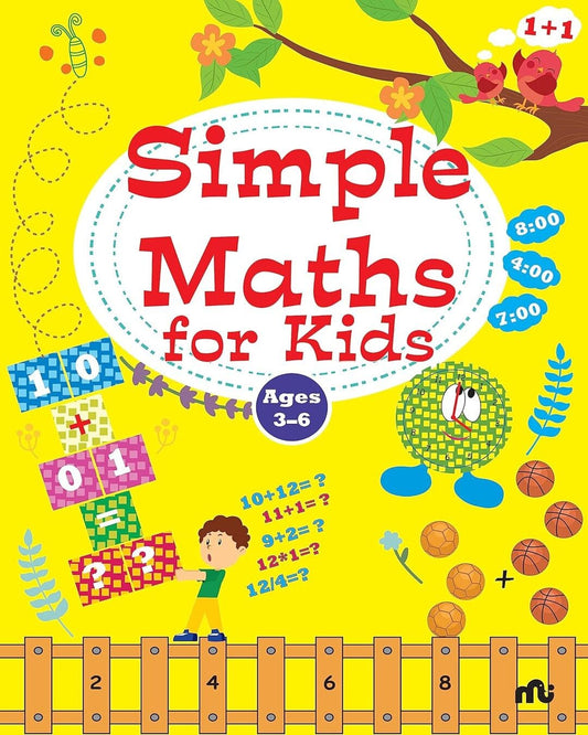 Simple Maths For Kids by Moonstone [Paperback]