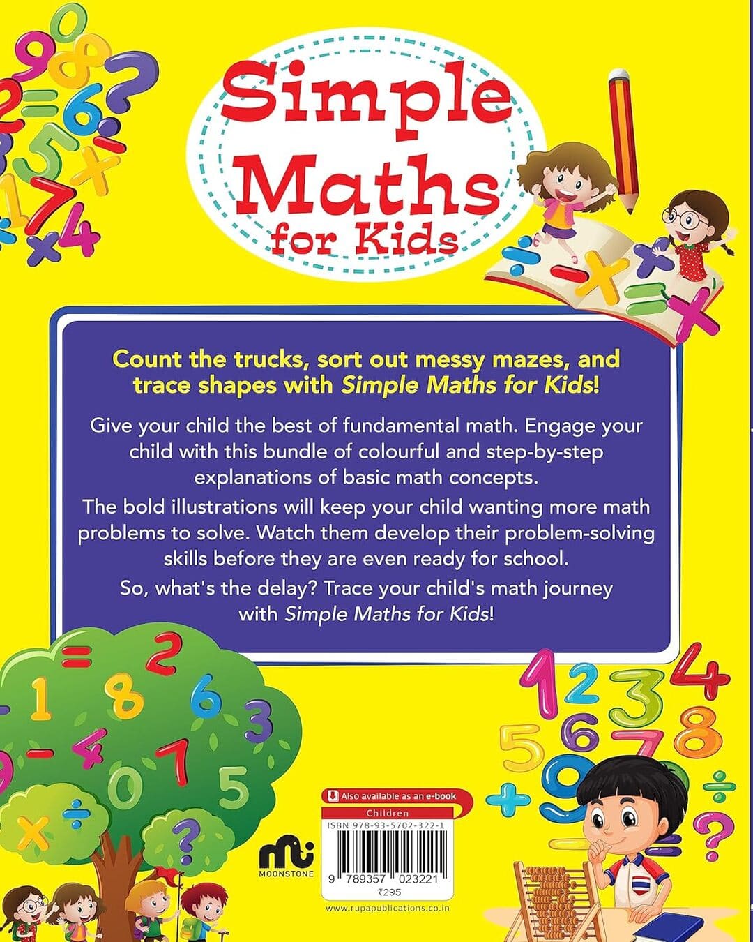 Simple Maths For Kids by Moonstone [Paperback]