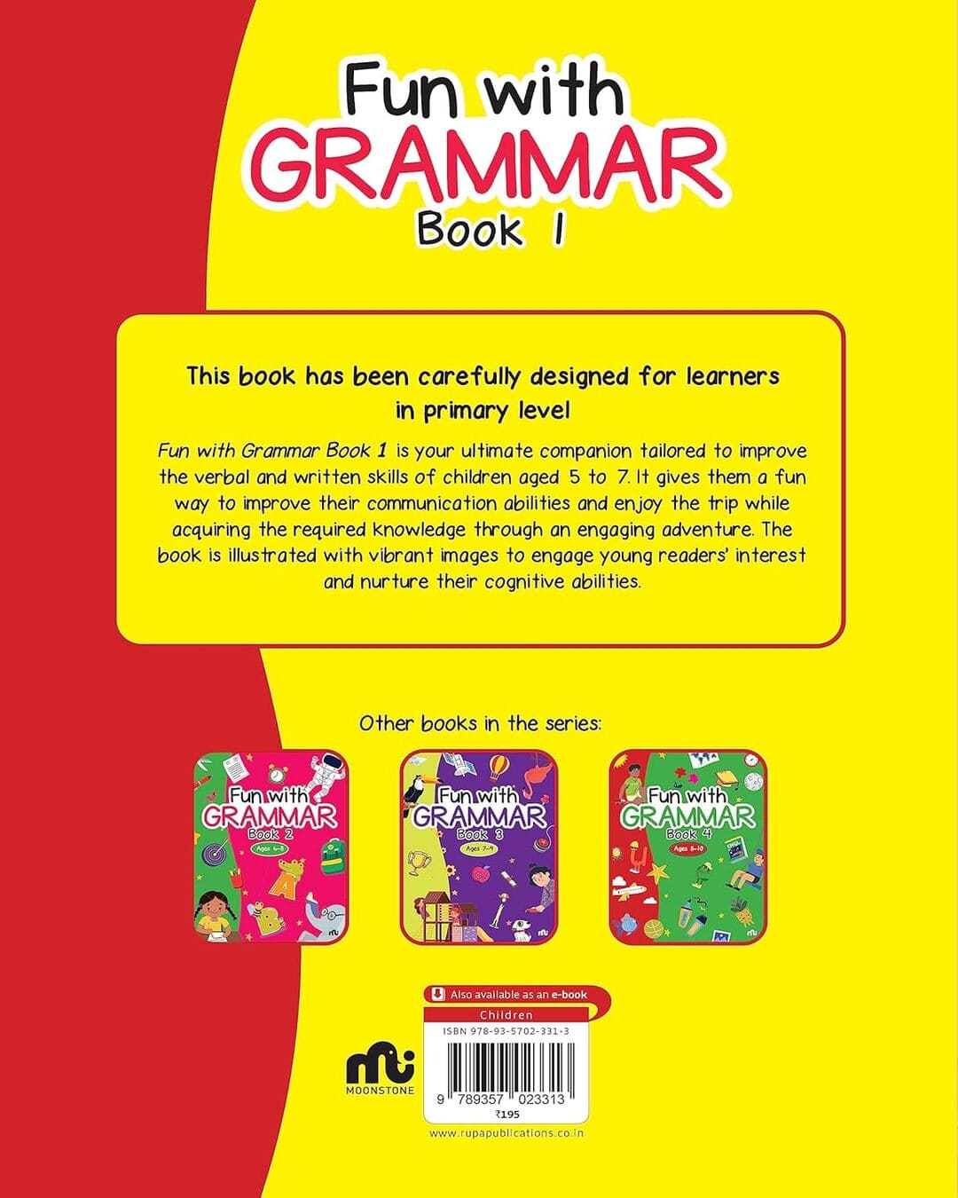 Fun With Grammar Book 1 by Moonstone [Paperback]
