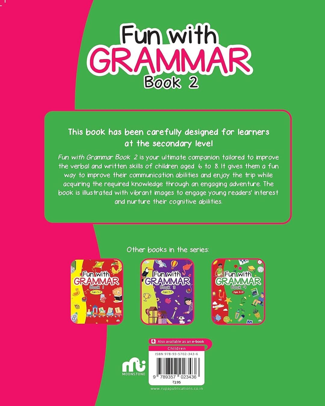 Fun With Grammar Book 2 by Moonstone [Paperback]