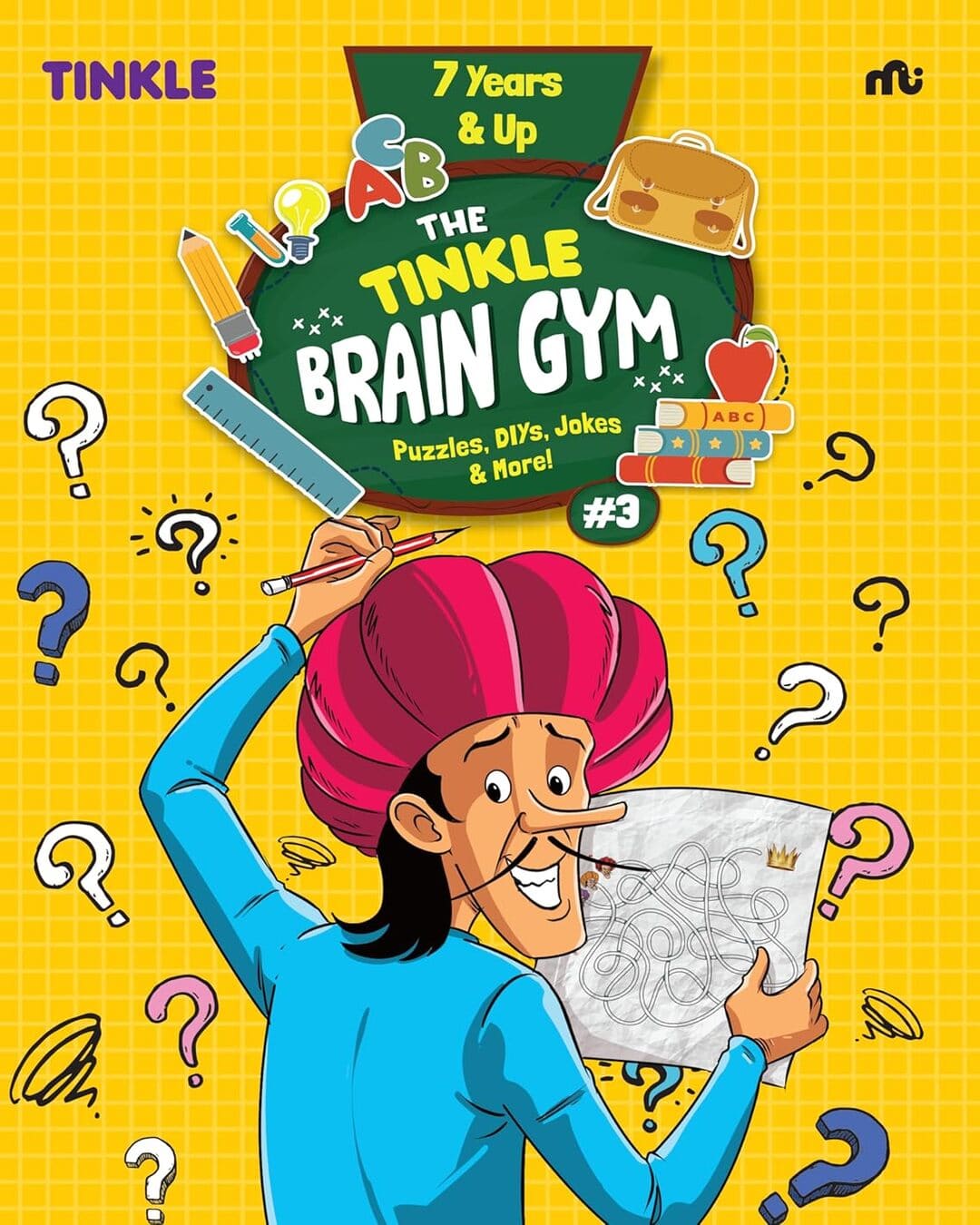 The Tinkle Brain Gym Vol 3 : Puzzles, DIYs, Jokes & More! [Paperback]