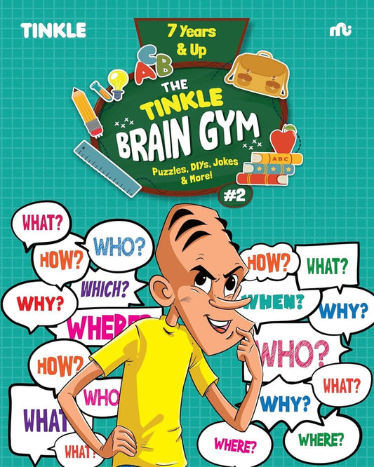 The Tinkle Brain Gym Vol2  : Puzzles, DIYs, Jokes & More! [Paperback]