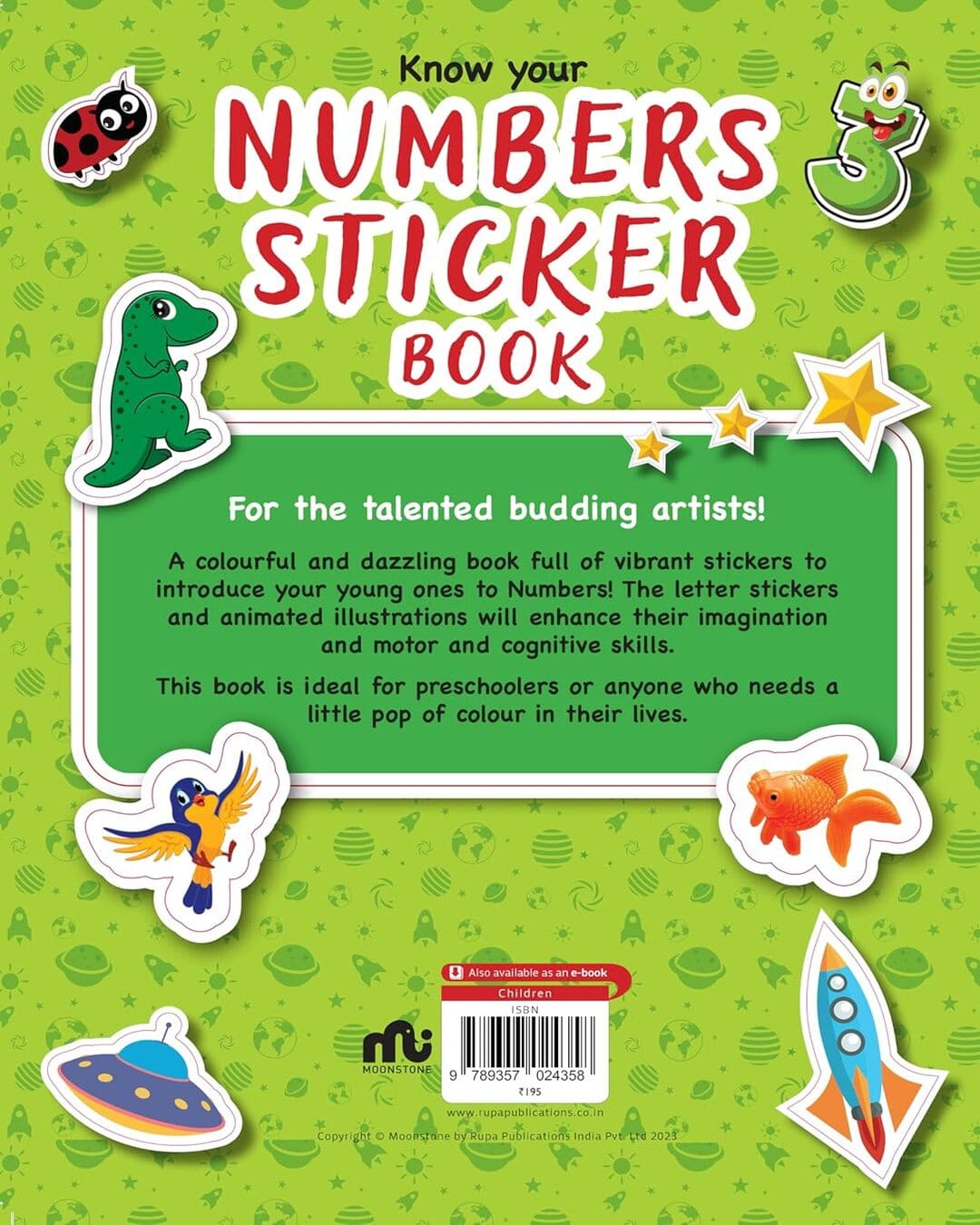 Know Your Numbers Sticker Book by Moonstone [Paperback]