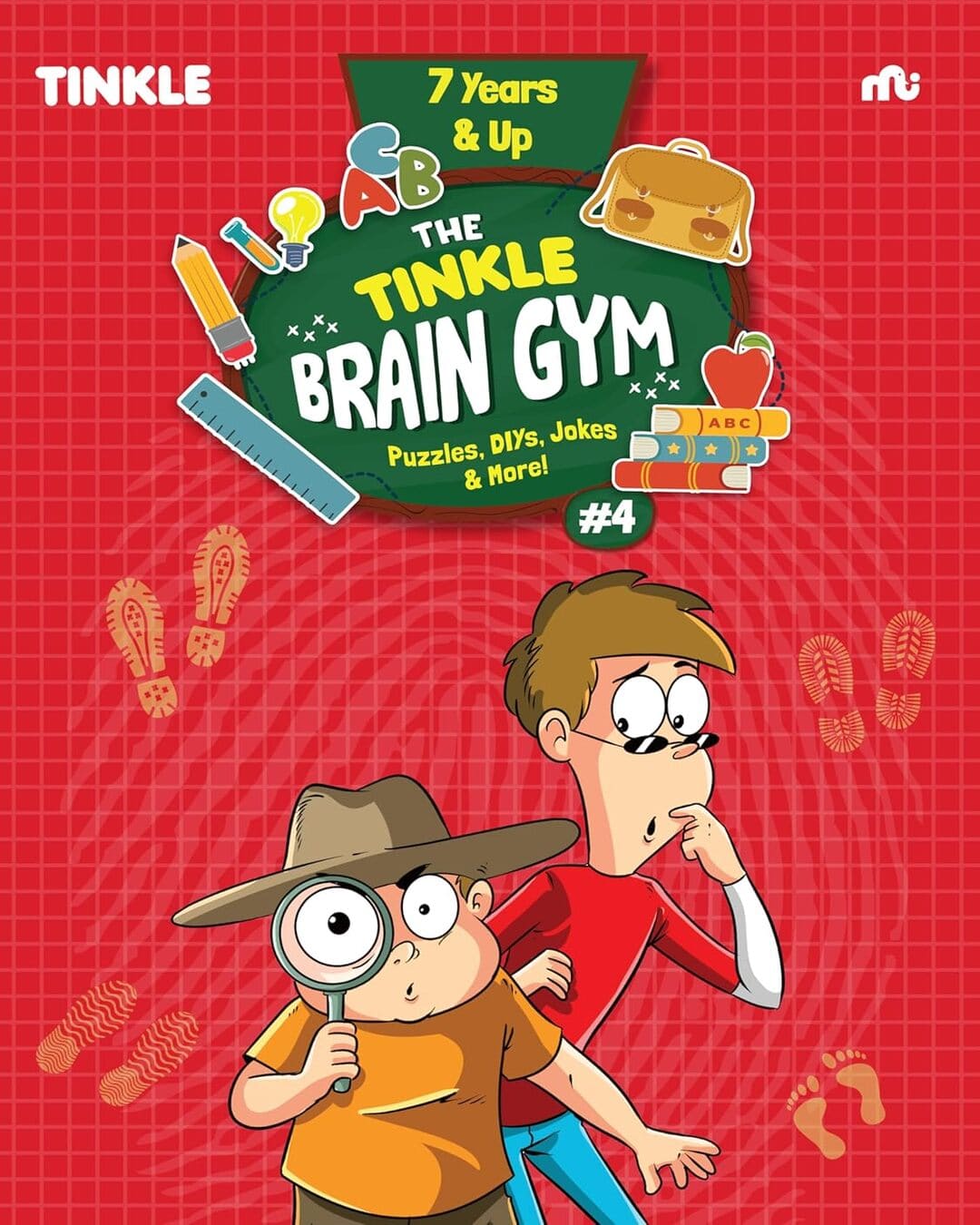 The Tinkle Brain Gym Vol4 Puzzles, DIYs, Jokes & More! [Paperback]