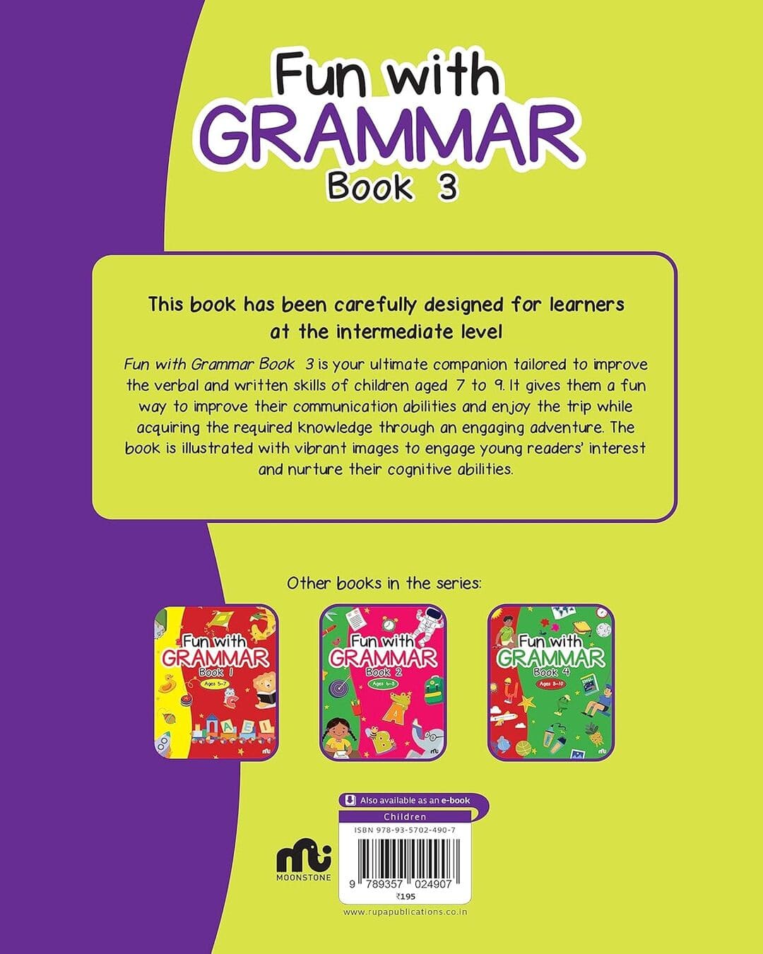 Fun With Grammar Book 3 by Moonstone [Paperback]