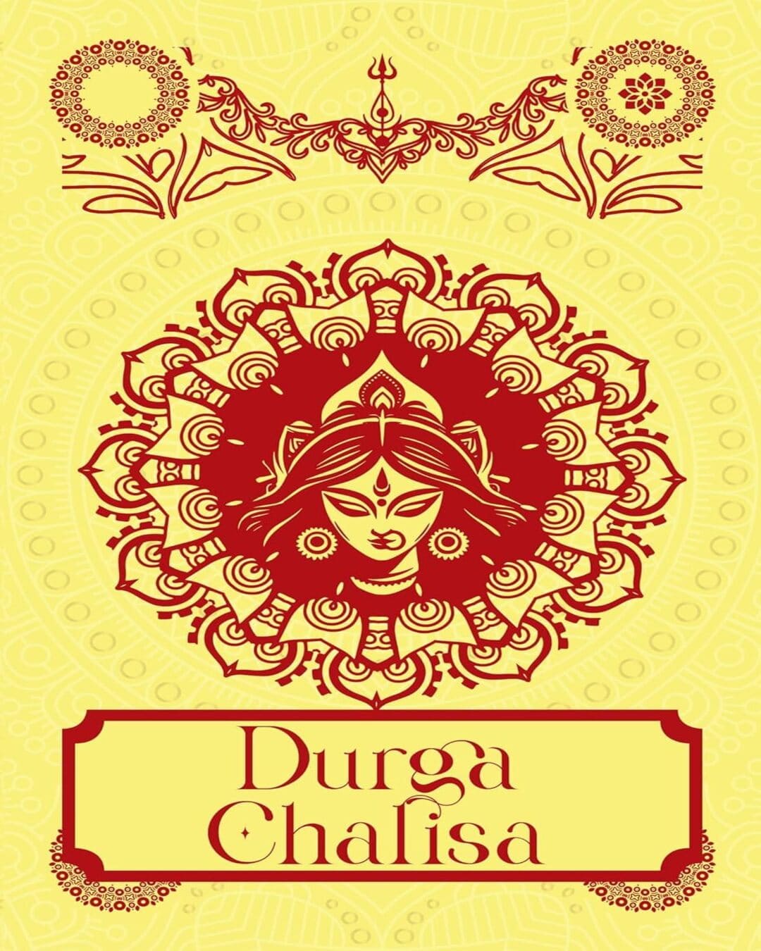 Durga Chalisa: दुर्गा चालीसा [Premium Hardbound Edition]- (In English and Hindi) by Sanskriti Press [Hardcover]