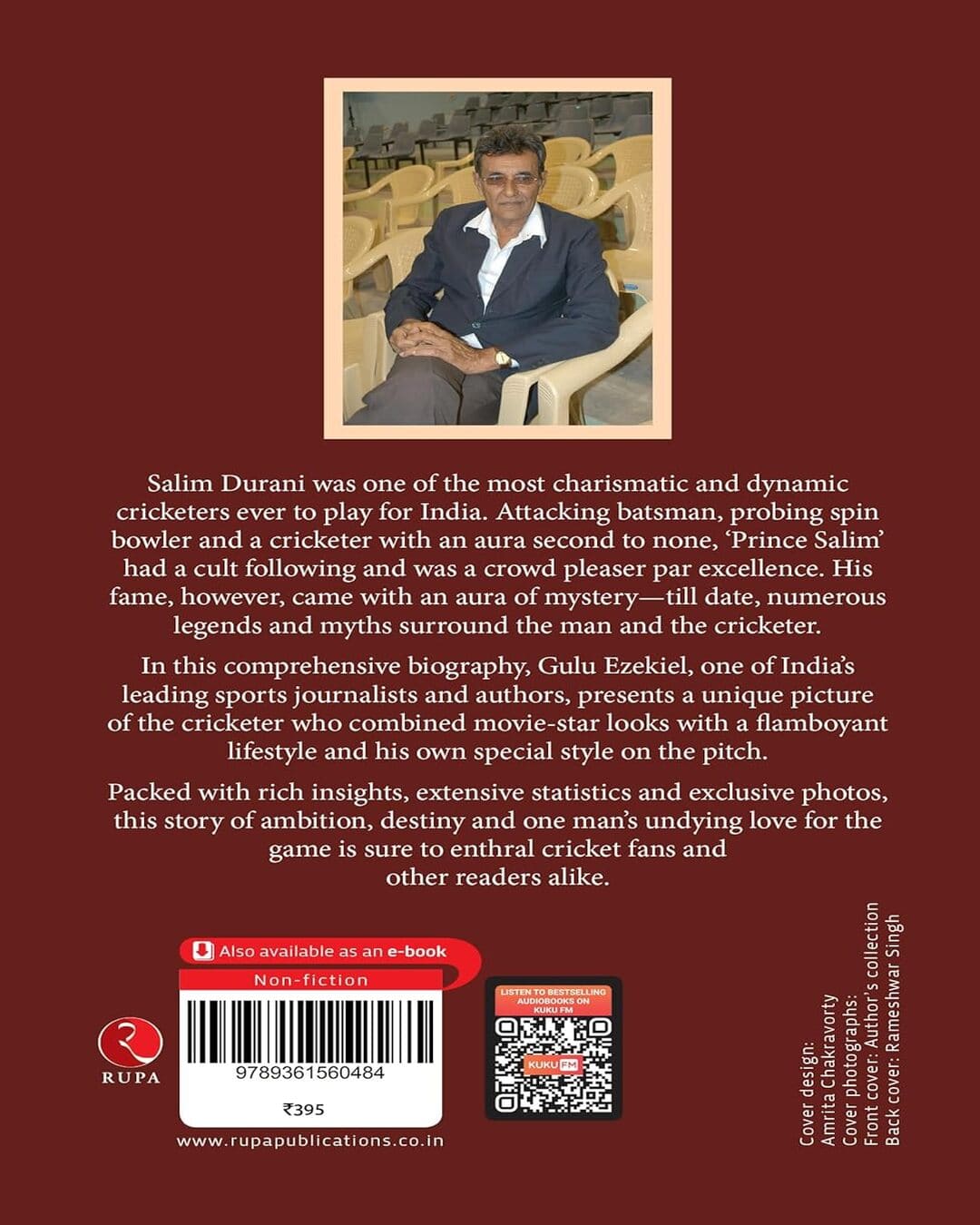 Salim Durani: The Prince of Indian Cricket by Gulu Ezekiel [Paperback]