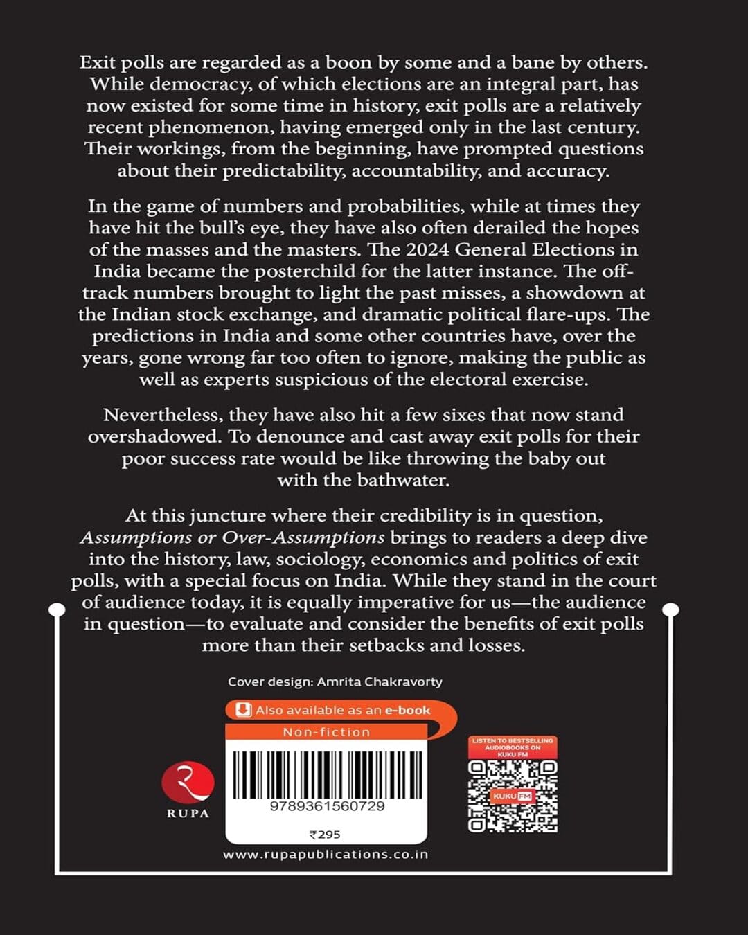 Assumptions or Over-Assumptions : The Story of the 2024 Exit Polls by Uday Basu [Paperback]