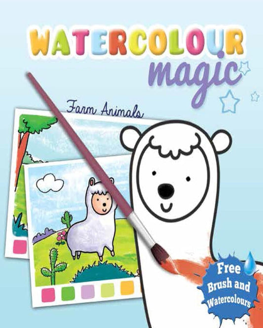 Watercolour Magic: Farm Animals by Moonstone [Paperback]