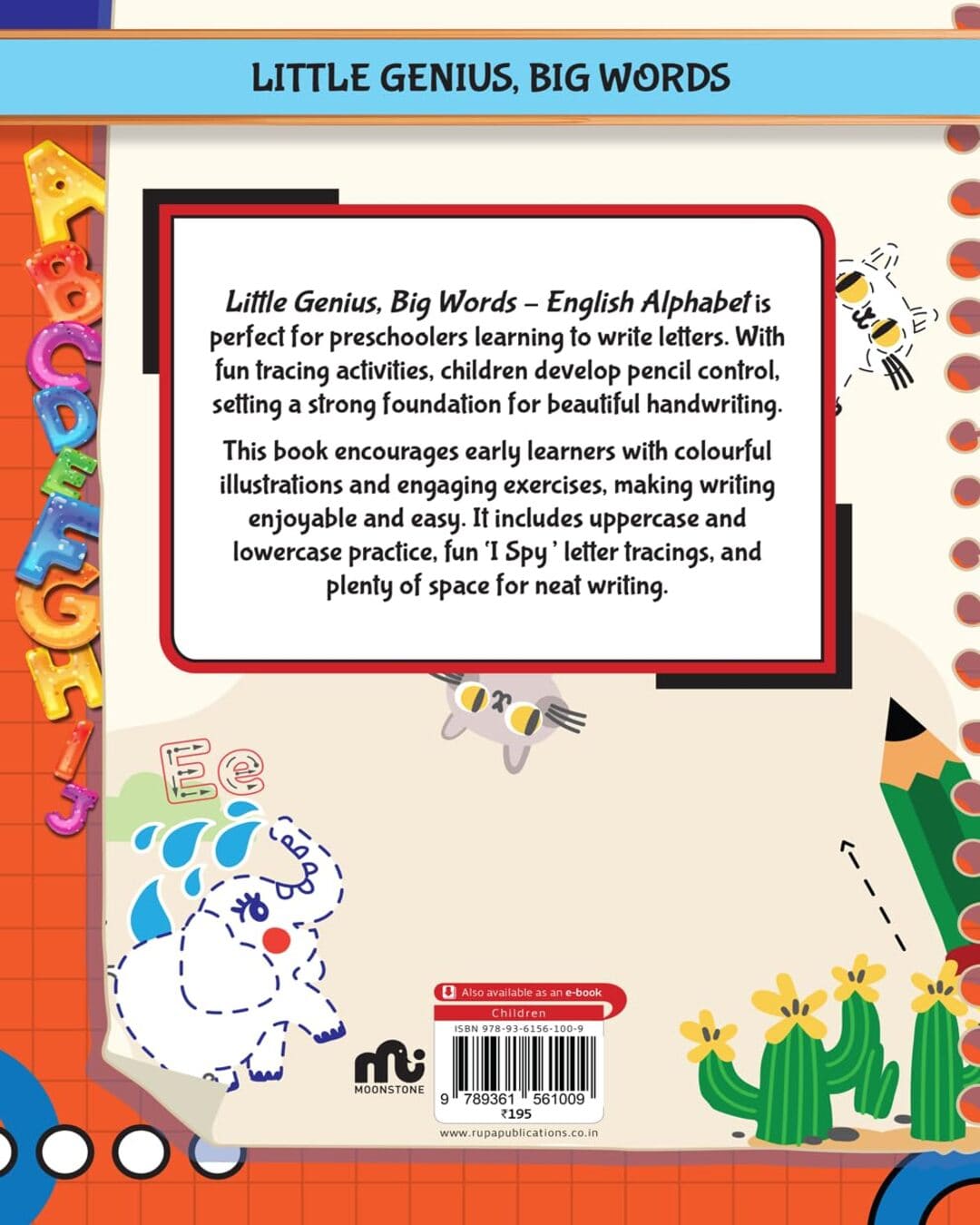 Little Genius,big Words: English Alphabet Activity Book [Paperback]