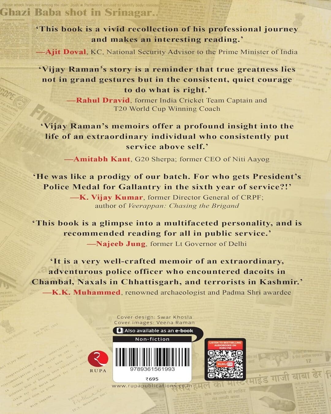 Did I Really Do All This? : Memoirs of a Gentleman Cop Who Dared to be Different by Vijay Raman [Hardcover]