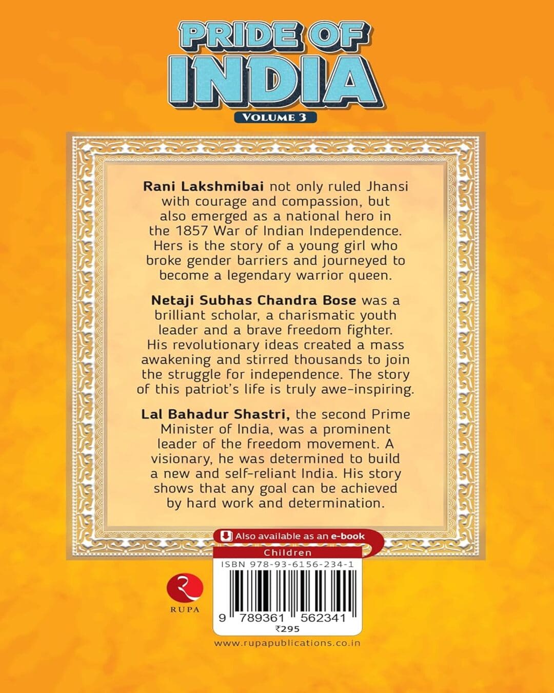 Pride Of India Vol-3 by Amar Chitra Katha [Paperback]