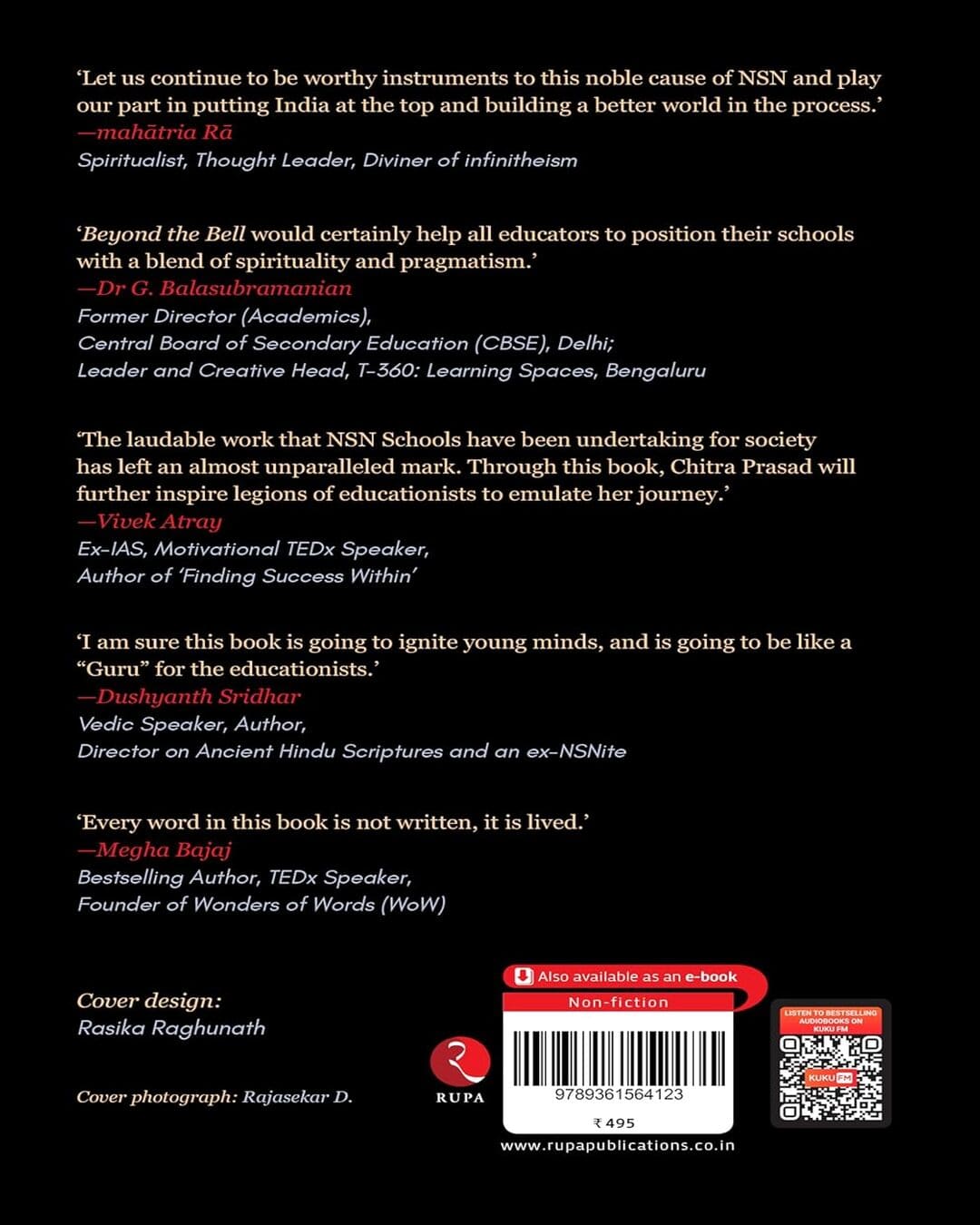 Beyond the Bell : Preparing Students for Life by Chitra Prasad [Hardcover]